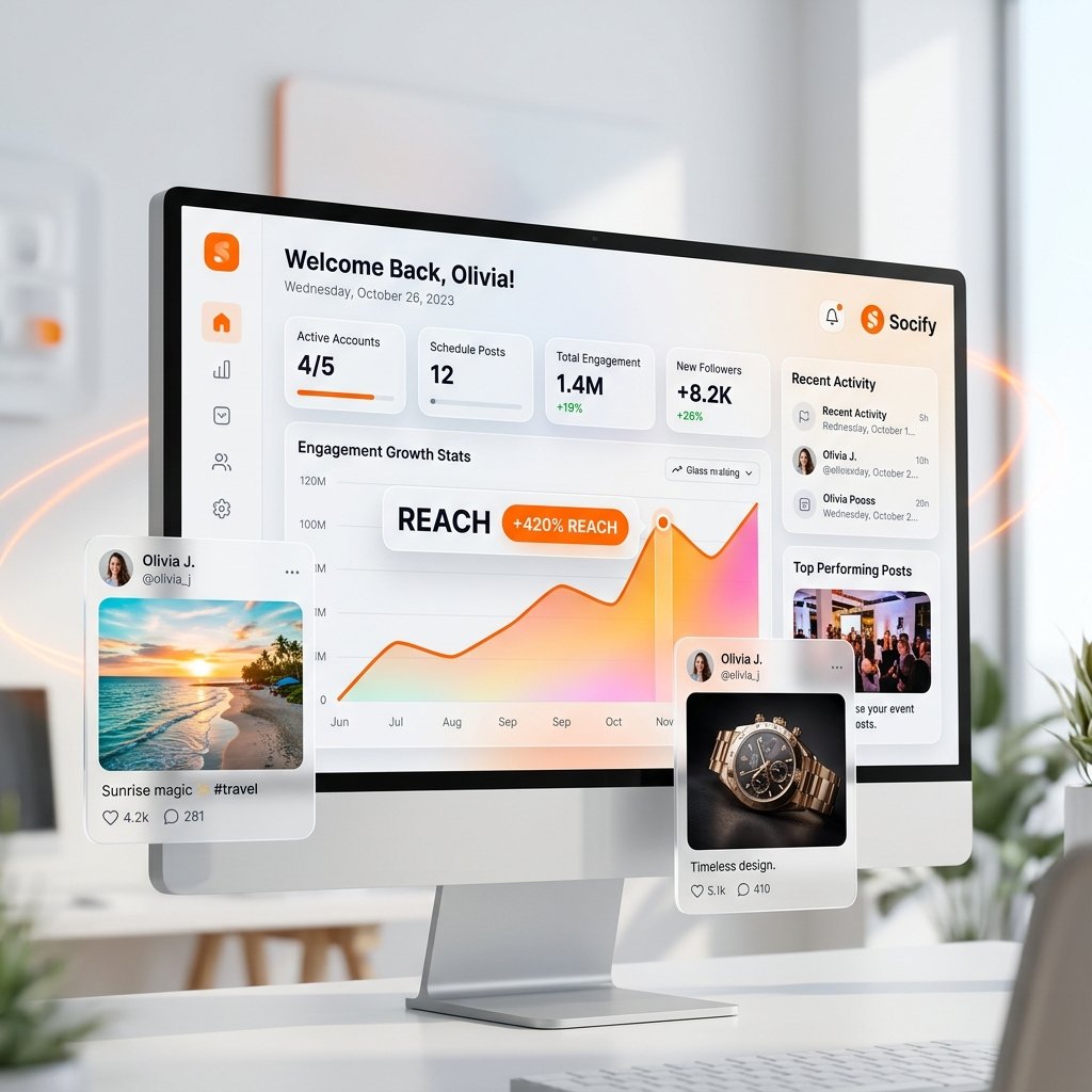 Clicknary Social Media Management Dashboard